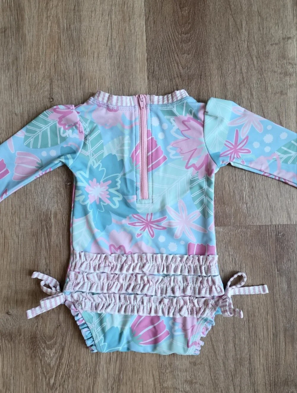 Ruffle Butts Baby Floral Swimsuit 0-3